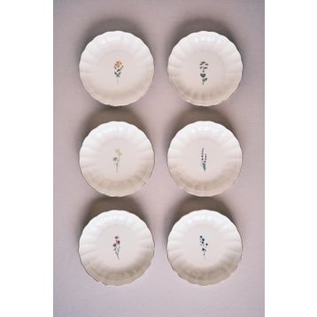 Kütahya Porselen Tiny Miny 6 Parça 20 cm Çukur Yemek Tabağı
