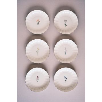Kütahya Porselen Tiny Miny 6 Parça 20 cm Çukur Yemek Tabağı