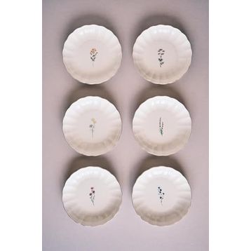 Kütahya Porselen Tiny Miny 6 Parça 20 cm Çukur Yemek Tabağı