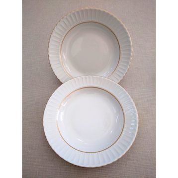 Kütahya Porselen Yaldızlı Gold 22 cm Çukur Tabak