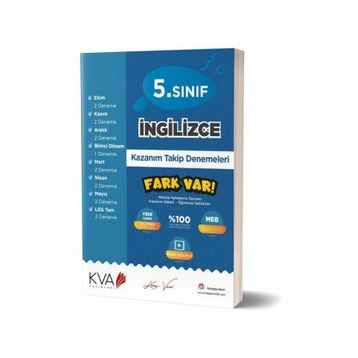 Kva Yayınları 5. Sınıf İngilizce Kazanım Takip Denemeleri