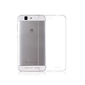 Kvy Huawei G7 Kamera Korumalı Süper Silikon Şeffaf Kılıf