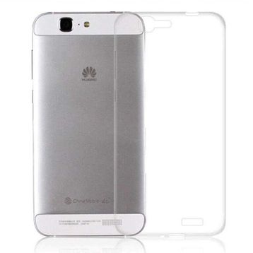 Kvy Huawei G7 Kamera Korumalı Süper Silikon Şeffaf Kılıf