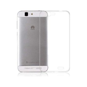 Kvy Huawei G7 Kamera Korumalı Süper Silikon Şeffaf Kılıf