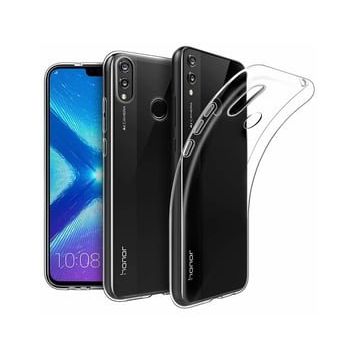 Kvy Huawei Honor 8X Kamera Korumalı Süper Silikon Şeffaf Kılıf