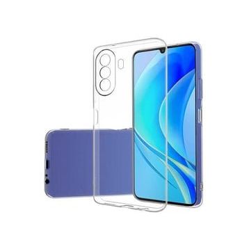 Kvy Huawei Nova Y70 Kamera Korumalı Süper Silikon Şeffaf Kılıf