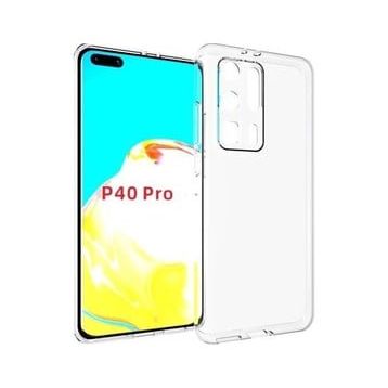 Kvy Huawei P40 Pro Kamera Korumalı Süper Silikon Şeffaf Kılıf