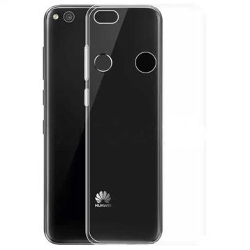 Kvy Huawei P8 Lite Kamera Korumalı Süper Silikon Şeffaf Kılıf