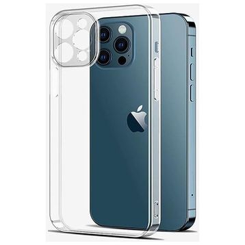 Kvy iPhone 14 Pro Kamera Korumalı Süper Silikon Şeffaf Kılıf
