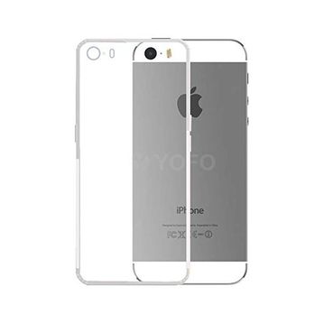 Kvy iPhone 5 Kamera Korumalı Süper Silikon Şeffaf Kılıf