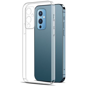 Kvy One Plus 9 Kamera Korumalı Süper Silikon Şeffaf Kılıf