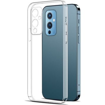 Kvy One Plus 9 Kamera Korumalı Süper Silikon Şeffaf Kılıf