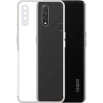 Kvy Oppo A31 Kamera Korumalı Süper Silikon Şeffaf Kılıf