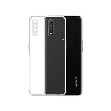 Kvy Oppo A31 Kamera Korumalı Süper Silikon Şeffaf Kılıf