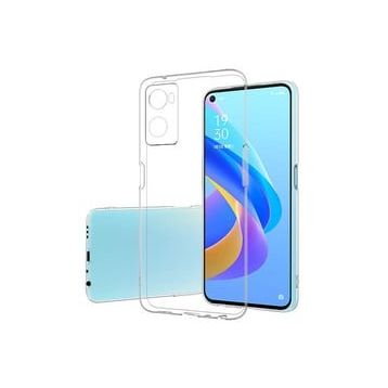 Kvy Oppo A96 Kamera Korumalı Süper Silikon Şeffaf Kılıf