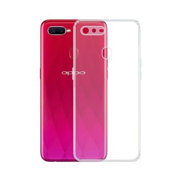 Kvy Oppo AX7 Kamera Korumalı Süper Silikon Şeffaf Kılıf