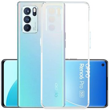 Kvy Oppo Reno 6 Kamera Korumalı Süper Silikon Şeffaf Kılıf