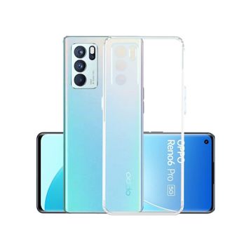 Kvy Oppo Reno 6 Kamera Korumalı Süper Silikon Şeffaf Kılıf