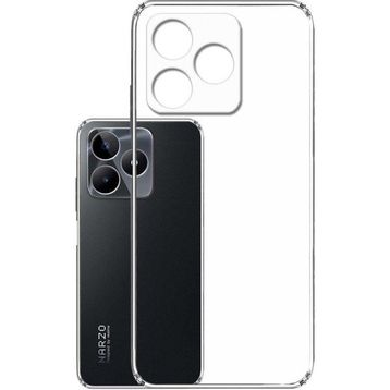 Kvy Realme C53 Kamera Korumalı Süper Silikon Şeffaf Kılıf