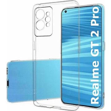 Kvy Realme GT2 Pro 5G Kamera Korumalı Süper Silikon Şeffaf Kılıf