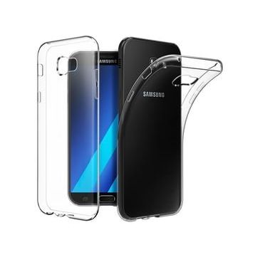 Kvy Samsung Galaxy A7 2017 Kamera Korumalı Süper Silikon Şeffaf Kılıf