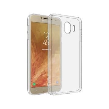 Kvy Samsung Galaxy J4 Kamera Korumalı Süper Silikon Şeffaf Kılıf