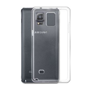 Kvy Samsung Galaxy Note 4 Kamera Korumalı Süper Silikon Şeffaf Kılıf