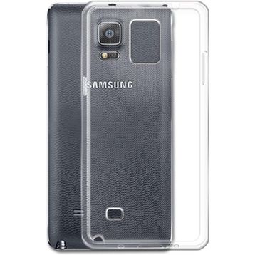 Kvy Samsung Galaxy Note 4 Kamera Korumalı Süper Silikon Şeffaf Kılıf
