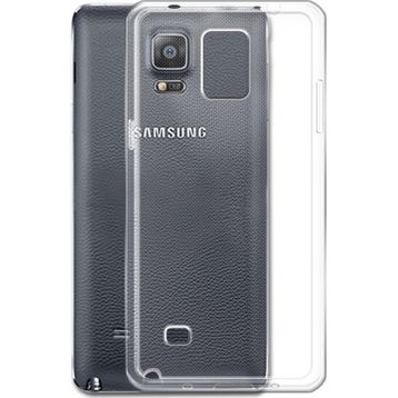 Kvy Samsung Galaxy Note 4 Kamera Korumalı Süper Silikon Şeffaf Kılıf