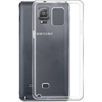 Kvy Samsung Galaxy Note 4 Kamera Korumalı Süper Silikon Şeffaf Kılıf