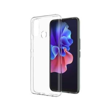 Kvy Tecno Spark 7T Kamera Korumalı Süper Silikon Şeffaf Kılıf