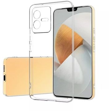 Kvy Vivo Y22S Kamera Korumalı Süper Silikon Şeffaf Kılıf