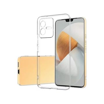 Kvy Vivo Y22S Kamera Korumalı Süper Silikon Şeffaf Kılıf