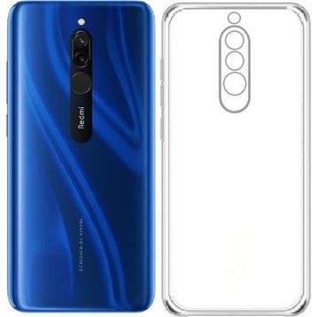 Kvy Xiaomi Redmi 8 Kamera Korumalı Süper Silikon Şeffaf Kılıf