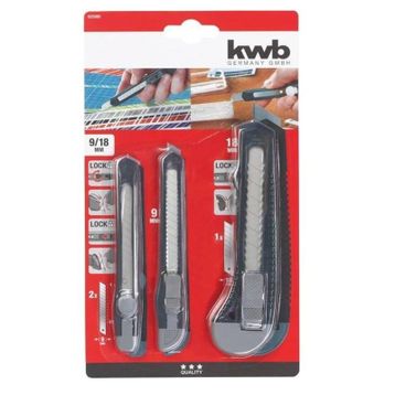 Kwb 3 Parça Maket Bıçağı Seti
