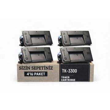 Kyocera TK-3300 Ecosys MA4500IX MA4500IFX 1T0C100NL0 4'lü Muadil Toner