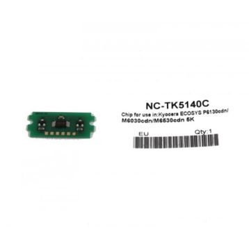 Kyocera TK-5140/1T02NRCNL0 Mavi Toner Chip