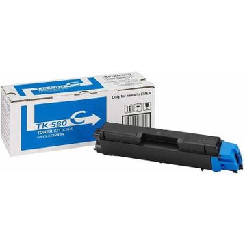 Kyocera TK-580/1T02KTCNL0 Mavi Muadil Toner