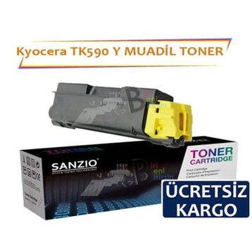 Kyocera TK-590 Sarı Muadil Toner