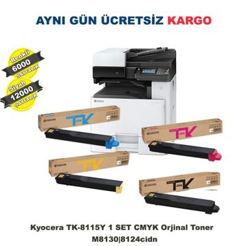 Kyocera TK-8115 Sarı Orjinal Toner