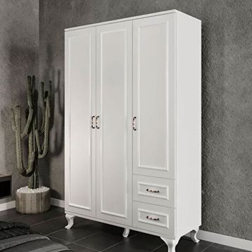 Kzn Home 3 Kapaklı 2 Çekmeceli Country Gardırop