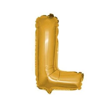 L Harf Altın 100 cm Folyo Balon
