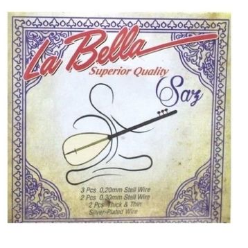 La Bella 0,20 Uzun Sap Bağlama Takım Tel