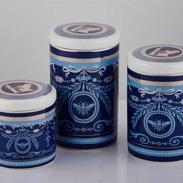 La Medore Blue Banube 16x13.8x10 cm 3'lü Kavanoz Seti