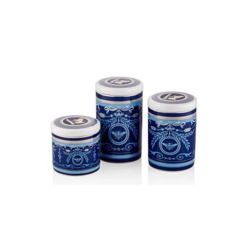 La Medore Blue Banube 16x13.8x10 cm 3'lü Kavanoz Seti