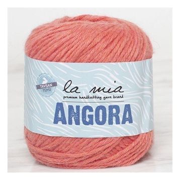 La Mia Angora 33798 L126 50 gr Turuncu El Örgü İpi