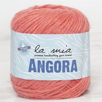 La Mia Angora 33798 L126 50 gr Turuncu El Örgü İpi