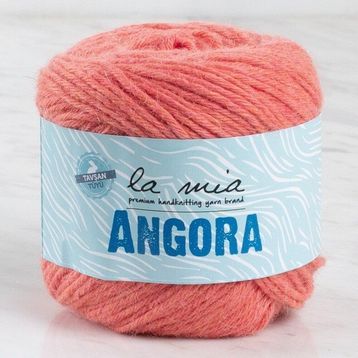 La Mia Angora 33798 L126 50 gr Turuncu El Örgü İpi