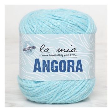 La Mia Angora 33802 L071 50 gr Mavi El Örgü İpi