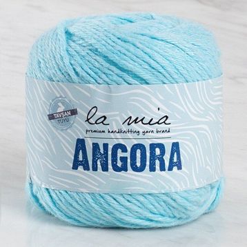 La Mia Angora 33802 L071 50 gr Mavi El Örgü İpi